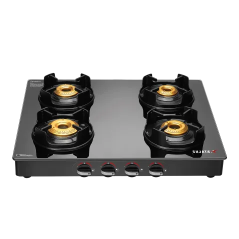 Deluxe 4B Side Deluxe Glass Cooktops | House of Sujata
